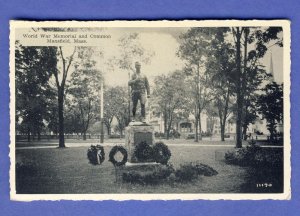 Mansfield, Massachusetts/MA Postcard, World War Memorial & Common