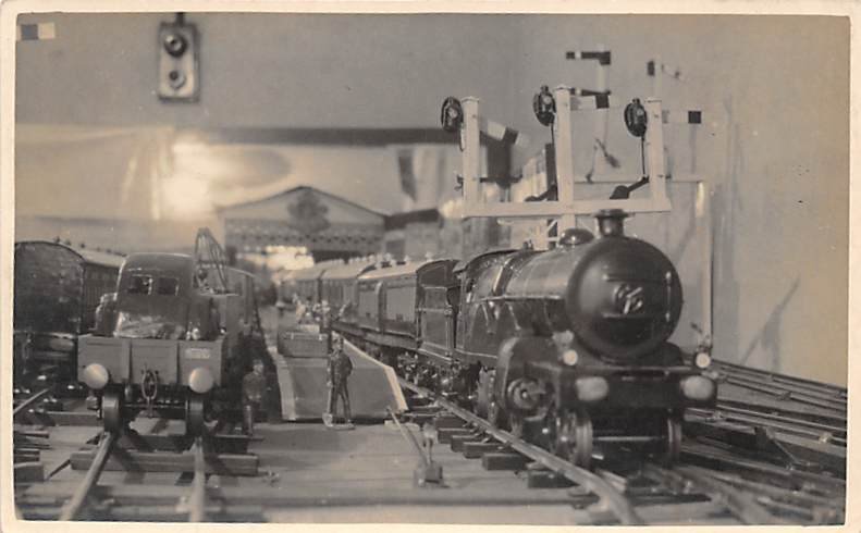 Toy Model Train Railroad Real Photo Unused 
