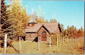 St. Peters Church at Hudson Hope, British Columbia Vintage Postcard T35