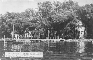 Real Photo Postcard The Lodge at Camp Kosciusko in Winona Lake, Indiana~121481