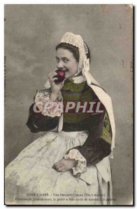 Postcard Old Bridge Folklore L & # 39Abbe Penneres A young girl marry