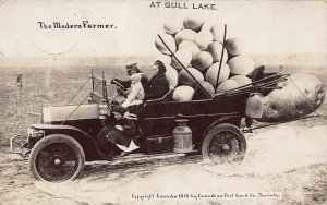 J79/ Gull Lake Ontario Canada RPPC Postcard c1910 Exaggeration Eggs Auto 383