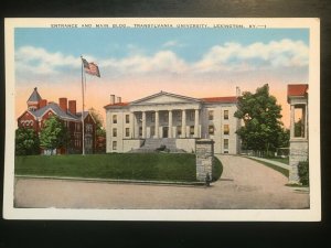 Vintage Postcard 1915-1930 Transylvania University Main Bldg Lexington Kentucky