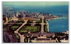 Lake Shore Drive Chicago Illinois IL UNP American Airlines Chrome Postcard Z10