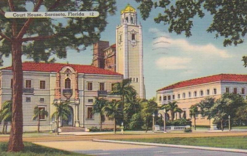 Florida Sarasota Court House 1940