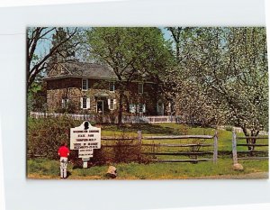 Postcard The Thompson-Neely House Bucks County Pennsylvania USA