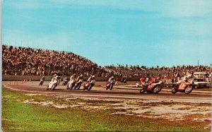 Daytona 200 Motorcycle Classic Race Daytona Speedway FL Florida Postcard H19