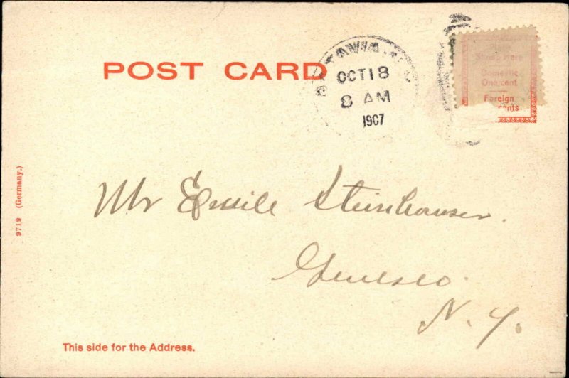 Batavia New York NY Hospital c1905 Postcard