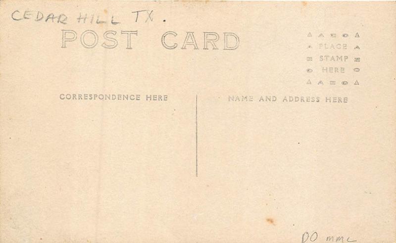 Cedar Hill TX Express Delivery Horse & Wagon Employees & Dog RPPC Postcard