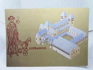 Reconstruction of Archbishop Lanfrancs Norman Cathedral Canterbury Vtg Postcard