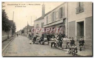 Postcard Old House Chartrettes Girard and Grande Rue