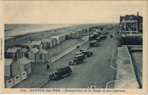 CPA CAYEUX-sur-MER - Perspective de la Plage et des Cabines (121388)