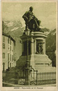 CPA Lecco Monumento ad A. Manzoni ITALY (809475)