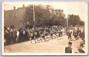 K36/ Lake Mills Wisconsin RPPC Postcard c1910 Hose Race Fire Department 169