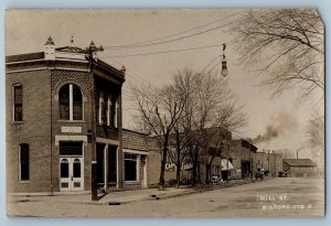 1911 Mill St. Milford Center Ohio OH Horse Buggy RPPC Photo Antique Postcard