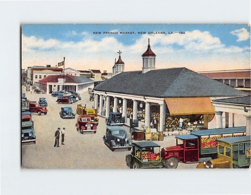 Postcard New French Market, New Orleans, Louisiana
