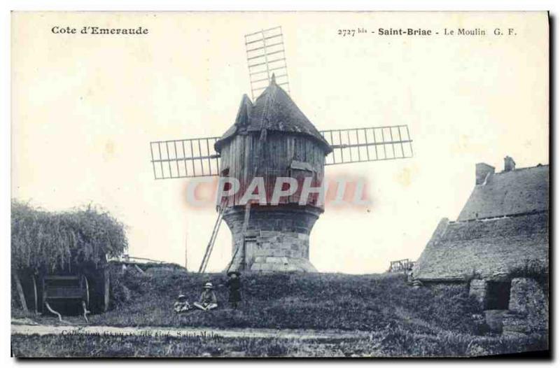 Old Postcard Moulin Saint Briac