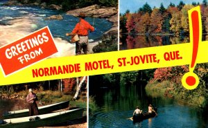 Canada - Quebec, St Jovite. Multi-View (Normandie Motel Adv.)