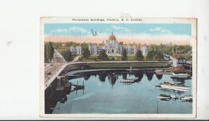 BF19004  parliament buildings victoria canada ship front/back image