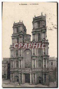 Postcard Old Rennes La Cathedrale