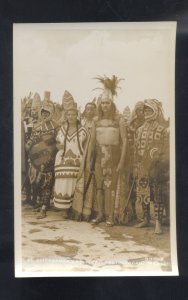 RPPC TEOHUACAN MEXICO NATIVE PEOPLE VINTAGE REAL PHOTO POSTCARD