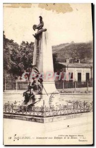 Old Postcard Bar le Duc Monument to the Children of the Meuse