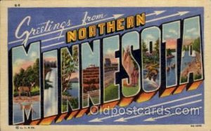 Northern Minnesota Large Letter Town Unused very light wear close to perfect