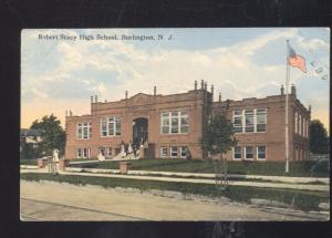 BURLINGTON NEW JERSEY ROBERT STACY HIGH SCHOOL BINTAGE POSTCARD NJ