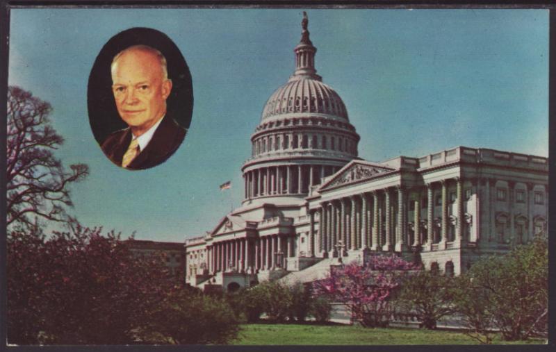 Eisenhower,US Capitol,Washington,DC Postcard