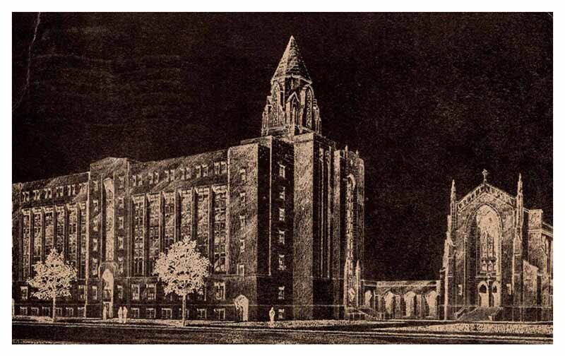 Postcard CHURCH SCENE Boston Massachusetts MA AR8366