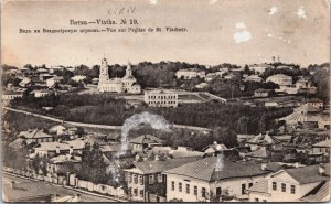 Russia Vyatka Vue sur l'eglise de St. Vladimir Vintage Postcard C214