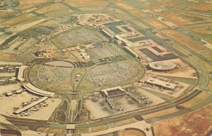 Vintage 1967 JFK International Airport Aerial Photochrome Postcard