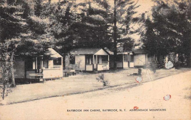 Ray Brook New York Raybrook Inn Cabins Adirondack Mountains Postcard J81005