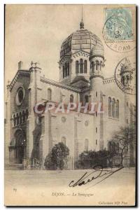 Old Postcard Dijon Judaica Jewish Synagogue