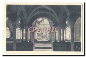 Labbaye Fontfroide near Narbonne Old Postcard Interior of the Chapter House a...