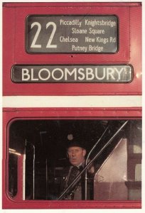 Ticket Inpsector for London 22 Bloomsbury Knightsbridge Chelsea Bus Postcard