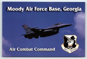 VINTAGE VALDOSTA GA MOODY AIR FORCE BASE AIR COMBAT COMMAND POSTCARD P1651