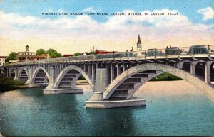 Texas Laredo International Bridge From Nuevo Laredo