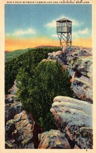 Maryland Dan's Rock Between Cumberland and Frostburg 1948