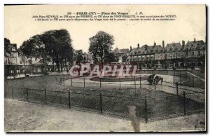 Old Postcard Paris Place des Vosges