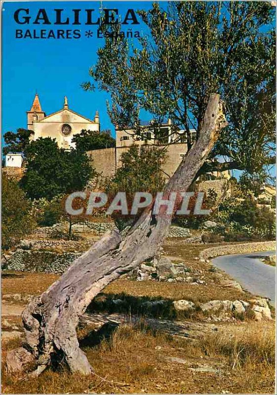 Postcard Modern Iglesia Galilea Balesres Espana