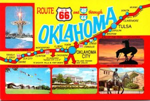 Oklahoma With Map Of Route 66