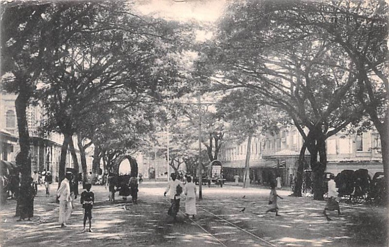 York Street looking towards the Jetty Colombo Ceylon, Ceylan 1909 