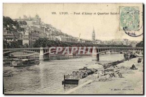 Postcard Old Bridge Ainay Lyons and Healthy Neighborhood