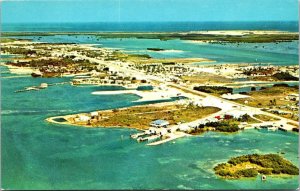 Aerial View Marathon Florida FL Keys Postcard VTG UNP Curteich Vintage Unused  