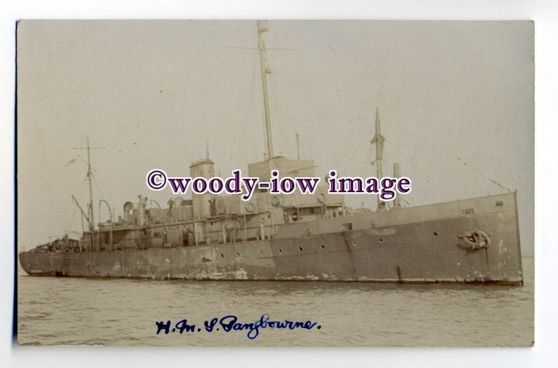 na4573 - Royal Navy Warship - HMS Pangbourne ex HMS Padstow - postcard