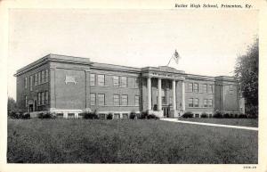 Princeton Kentucky Butler High School Street View Antique Postcard K28062