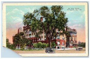 c1920's De Soto Hotel Roadside Cars Scene Savannah Georgia GA Unposted  Postcard