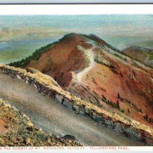 c1910s J.E. Haynes Summit Mount Washburn 10,100 Ft. Yellowstone Park #16276 A222