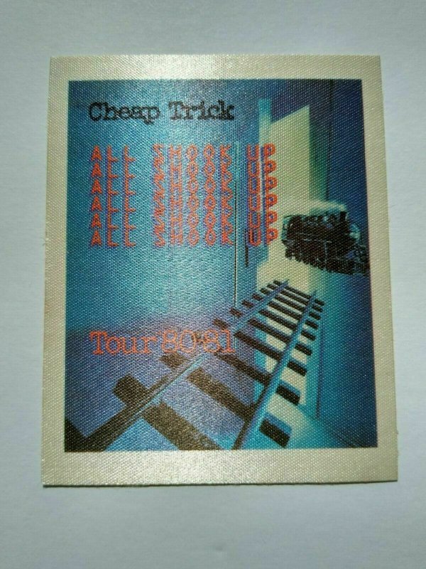 Cheap Trick All Shook Up Backstage Pass Original 1980-1981 Rock Concert Tour 